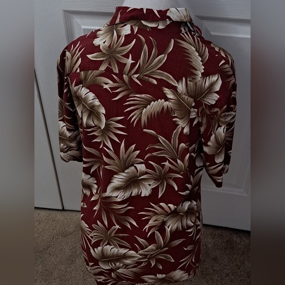 Campia Moda Maroon Hawaiian Shirt    Size M - Picture 12 of 13